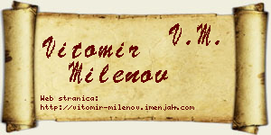 Vitomir Milenov vizit kartica